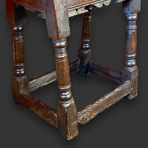Charles I Oak Joint Stool image-6