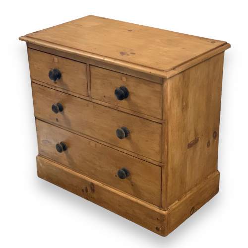Victorian Pine Chest of Drawers with Plinth image-1
