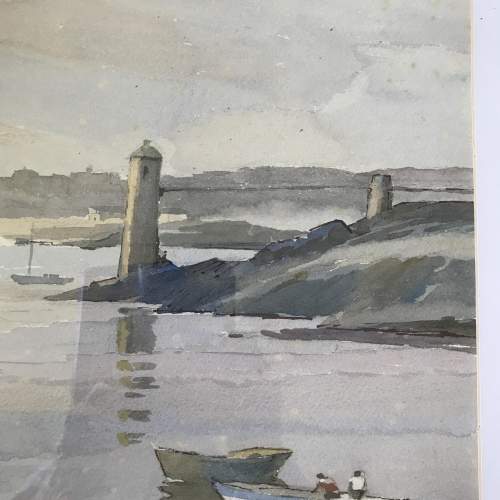 20th Century Watercolour by Frank Sherwin of St. Servan, Brittany. image-3