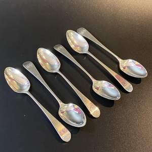 Set of Six Georgian Silver Teaspoons