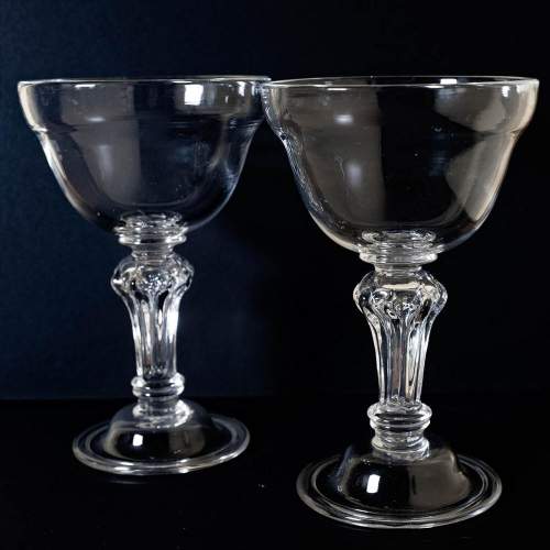 George II c1745 Double Ogee Champagne Glasses image-1