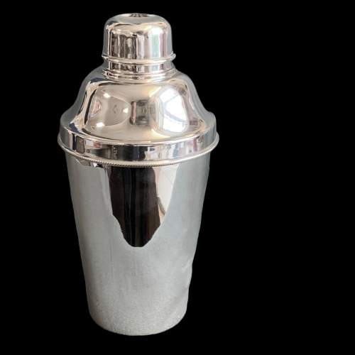 English Art Deco Silver Plated Cocktail Shaker image-1