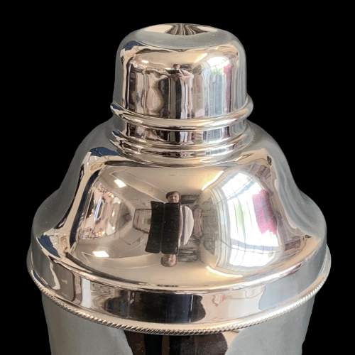 English Art Deco Silver Plated Cocktail Shaker image-2
