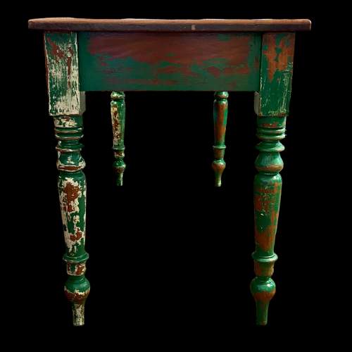 Painted Distressed Kitchen Table image-3