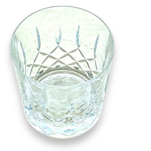 Set of Six Good Quality Cut Glass Whisky Tumblers image-2