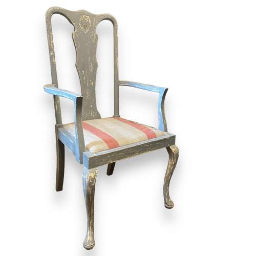 French Style Shabby Chic Carver Chair image-1