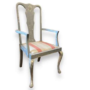 French Style Shabby Chic Carver Chair