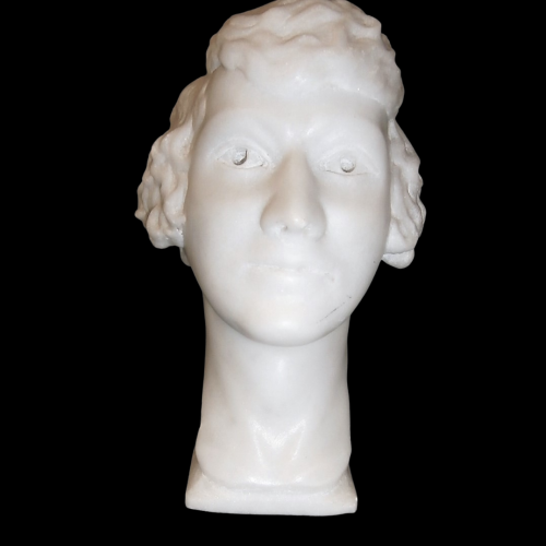 20th Century English School of Marble Head of a Young Lady image-1