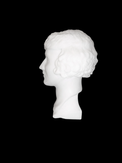 20th Century English School of Marble Head of a Young Lady image-6