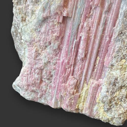 Sweet Natural Lapidolite and Tourmaline Mineral Specimen image-2