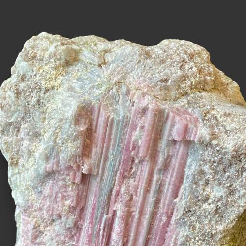 Sweet Natural Lapidolite and Tourmaline Mineral Specimen image-3