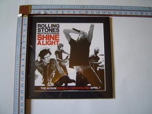Rolling Stones Shine A Light  Poster In A Mount Ready To Frame image-2