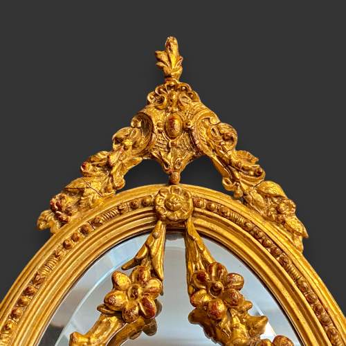 Pair of Early 20th Century Carved Giltwood Mirrors image-2