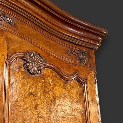 Very Large Late 18th Century Walnut and Burr Walnut Armoire image-3