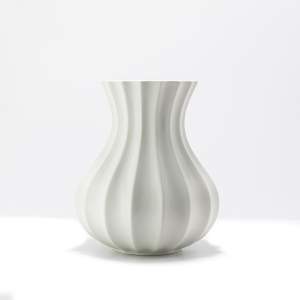Vintage Swedish Ceramic Vase by Pia Ronndahl for Rorstrand - White