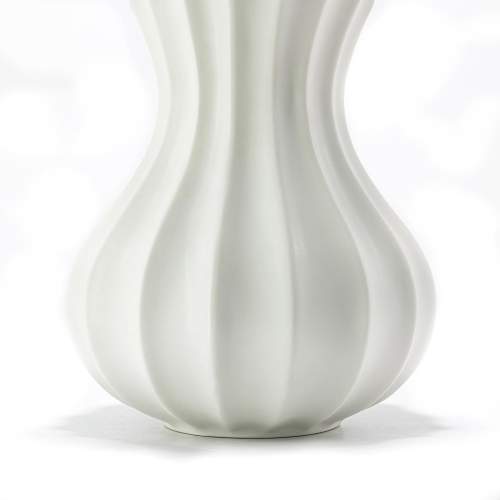Vintage Swedish Ceramic Vase by Pia Ronndahl for Rorstrand - White image-5