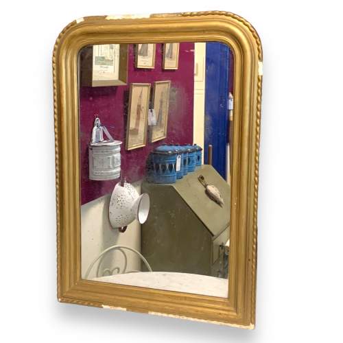 Antique French Gilt Wood Framed Wall Mirror image-1