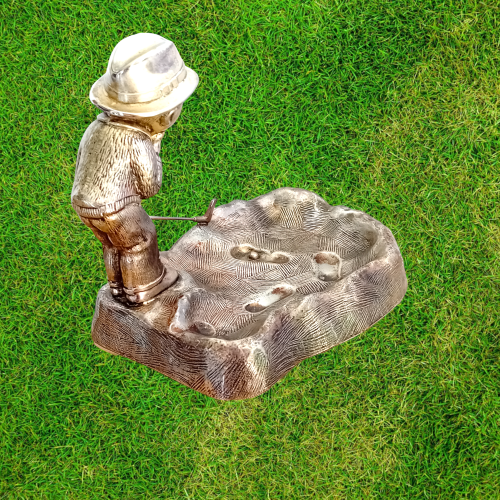 1930-40s Silver Plated Golf Figure image-4