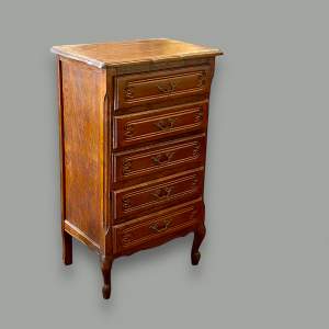 Early 20th Century Tall Oak Chest of Drawers