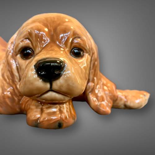Vintage Goebel Spaniel Puppy Figurine image-2