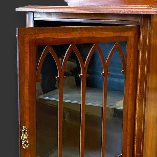 Unusual Edwardian Mahogany Display Cabinet image-4