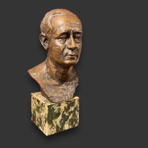 20th Century Bust of Marconi by Clare Sheridan