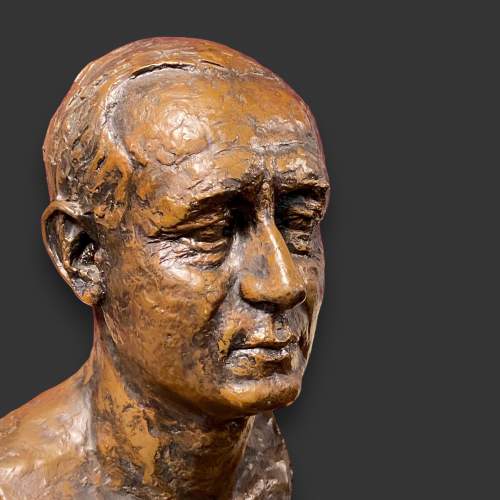 20th Century Bust of Marconi by Clare Sheridan image-2