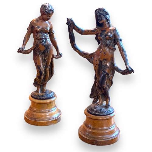 Pair of Late 19th Century Cast Iron Maidens image-1