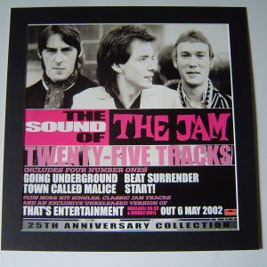 The Jam Weller Sound Of The Jam Poster In A Mount Ready To Frame