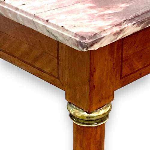 Late 19th Century French Mahogany Marble Top Table image-4