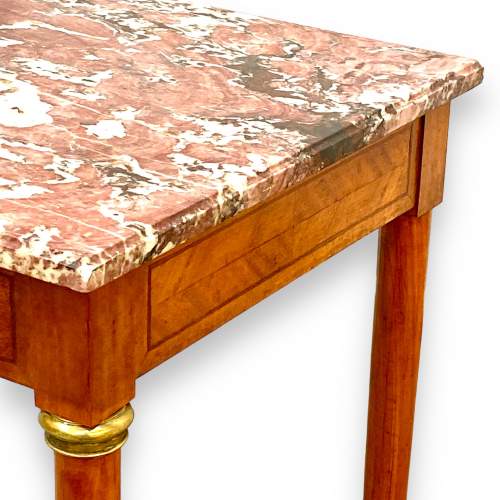 Late 19th Century French Mahogany Marble Top Table image-3
