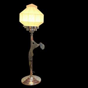 Figure of a Lady Art Deco Lamp