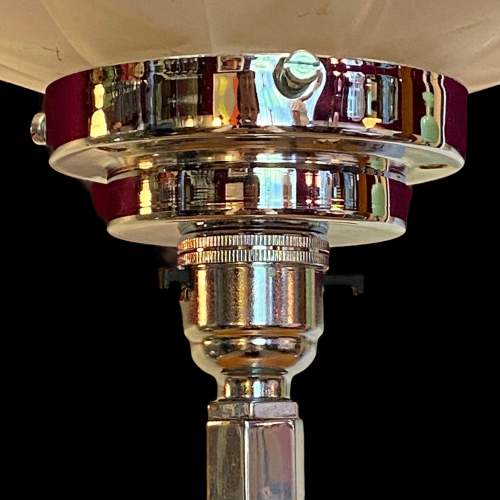 Art Deco Starburst Chrome Lamp image-6