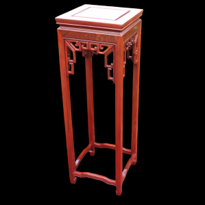 Chinese Hardwood Plant Stand Table