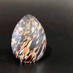 Kosta Boda Art Glass Speckled Egg