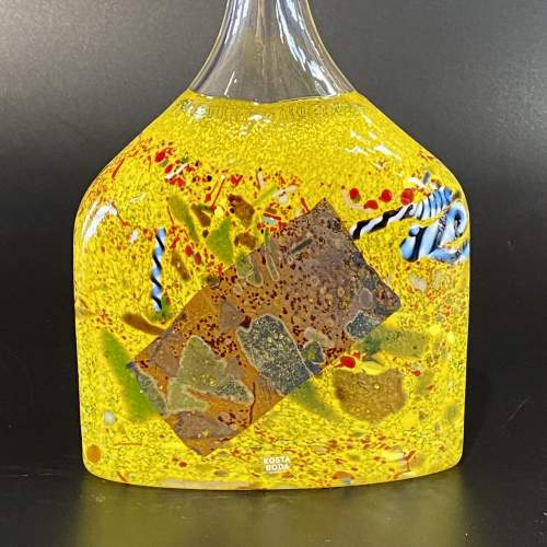 Kosta Boda Large Yellow Bottle Vase by Bertil Vallien image-2