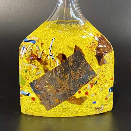Kosta Boda Large Yellow Bottle Vase by Bertil Vallien image-3