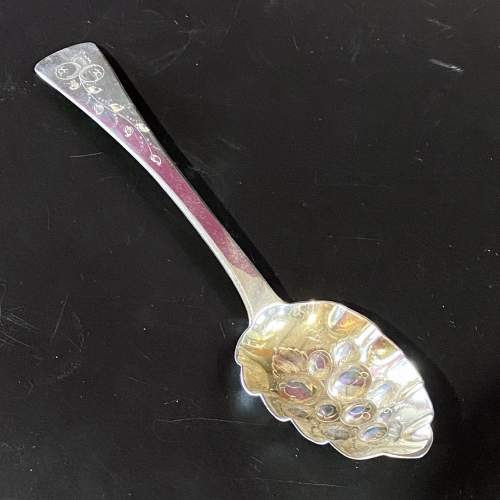 Georgian Silver Berry Spoon image-2
