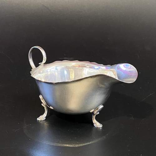 Early 20th Century Silver Sauce Boat image-2