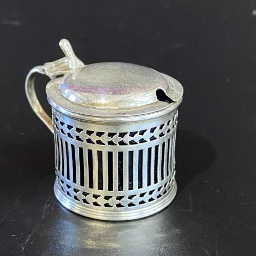 Early 20th Century Silver Mustard Pot image-1