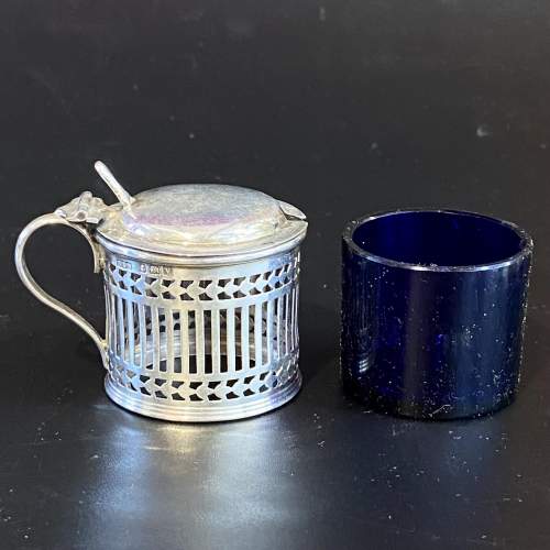 Early 20th Century Silver Mustard Pot image-3