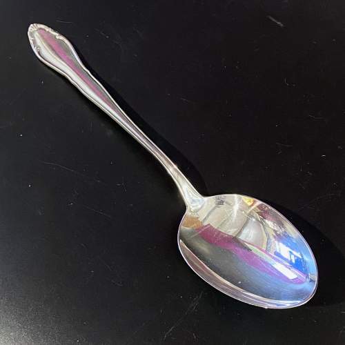 Large Continental Silver Serving Spoon image-2