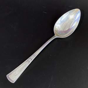 Large Continental Silver Serving Spoon - 800 Silver