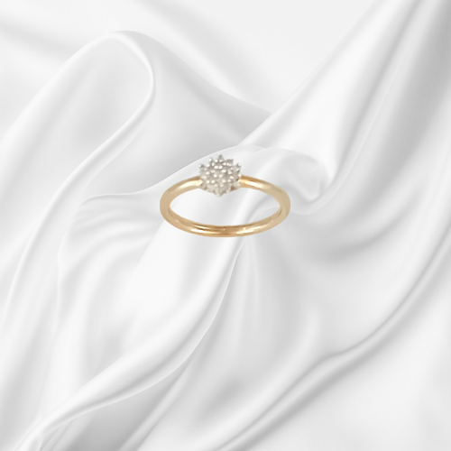 Gold Multi Diamond Ring image-3