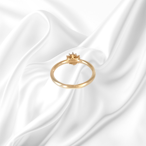 Gold Multi Diamond Ring image-4