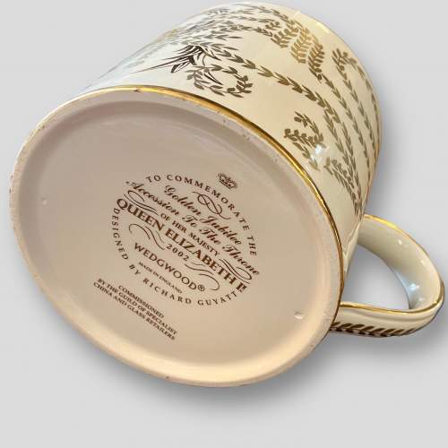 Limited Edition Wedgwood Queens Golden Jubilee Mug image-4
