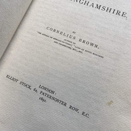 History of Nottinghamshire Book by Cornelius Brown image-2