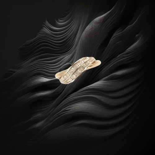 Gold Baguette Diamond Ring image-2