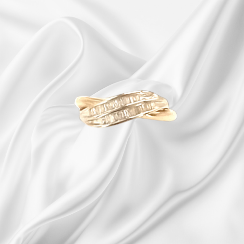Gold Baguette Diamond Ring image-1