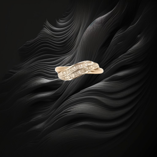 Gold Baguette Diamond Ring image-4